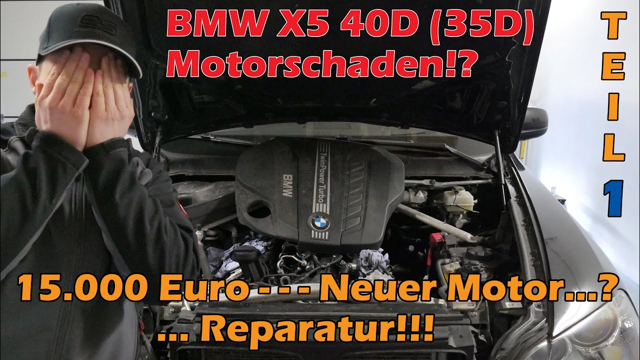 BMW X5 E70 Motorschaden, Lagerschaden, Motorausbau N57 306PS 40D bzw. 35D