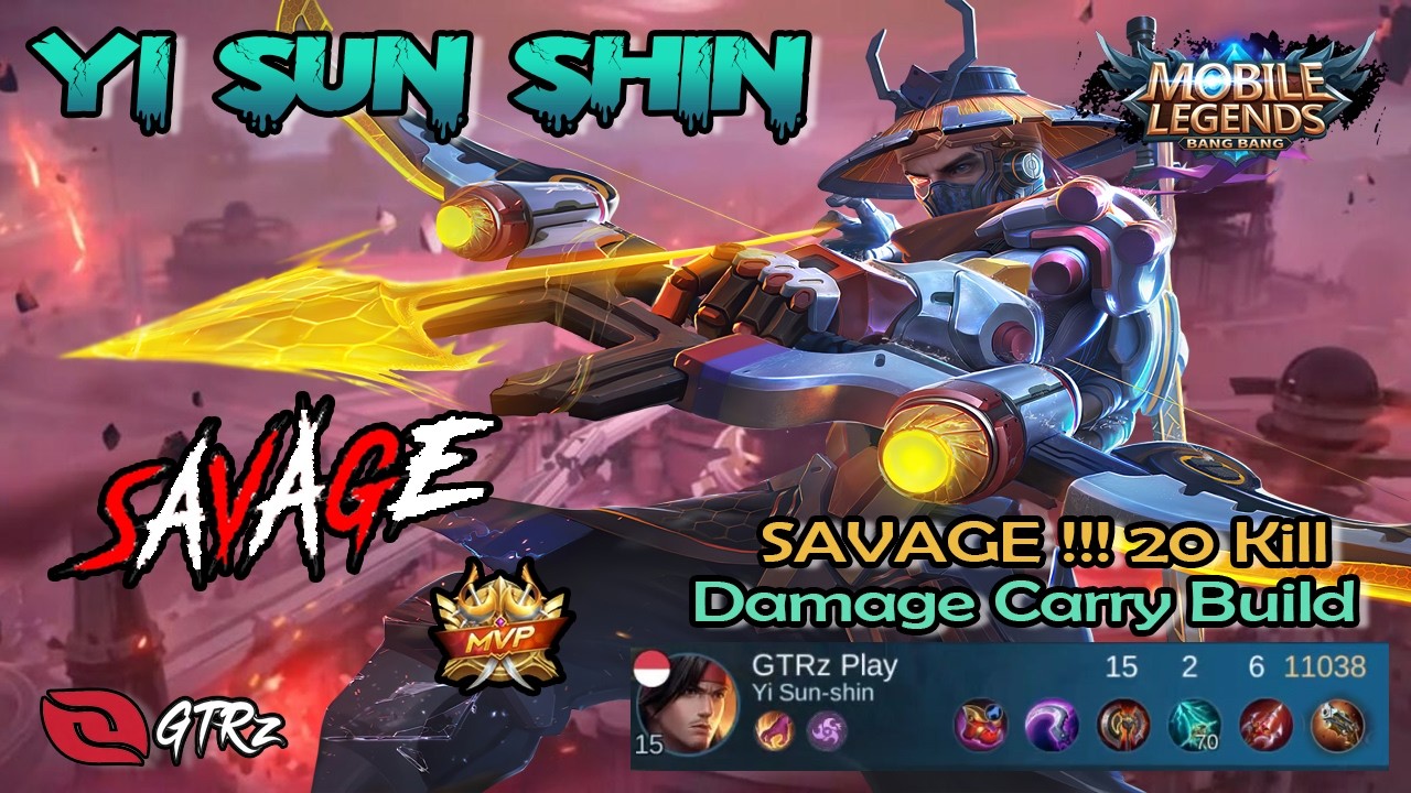 YI SUN-SHIN SAVAGE TANPA AMPUN !!! MOONTON WAJIB NERF!! 😱🔥 | MLBB
