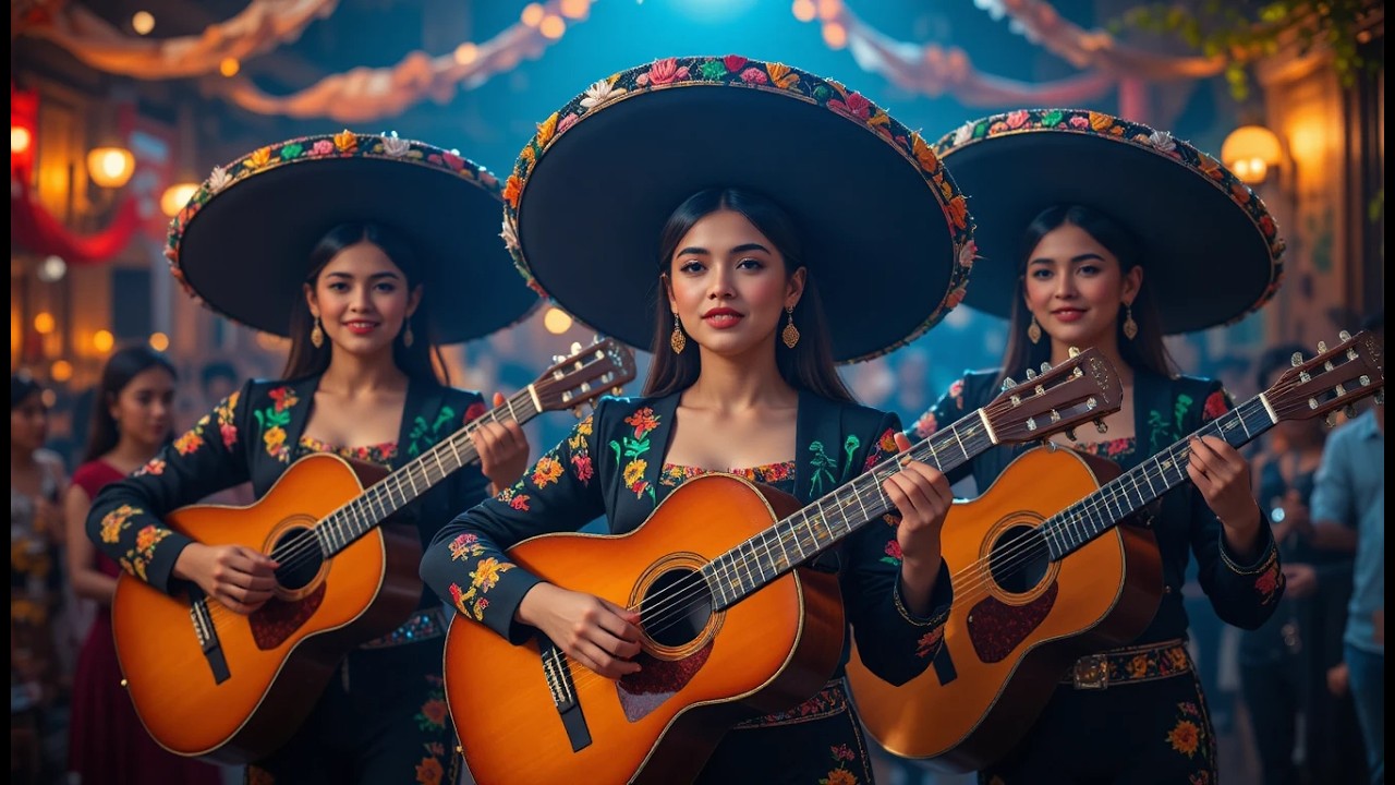 Trío Mariachi Femenino Mexicano Interpretando Música Tradicional en una Hermosa Calle Colonial 🇲🇽🎶