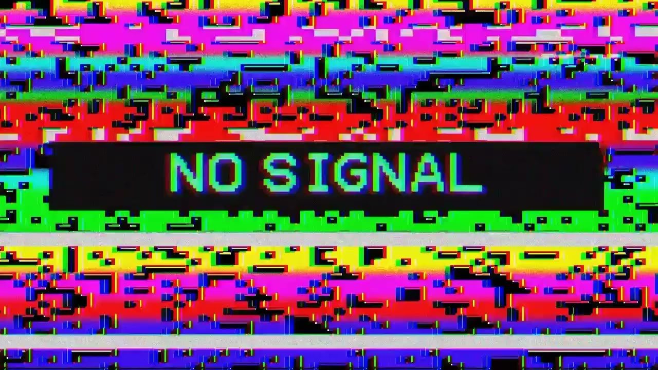 glitch tv bad signal tv effect with sound