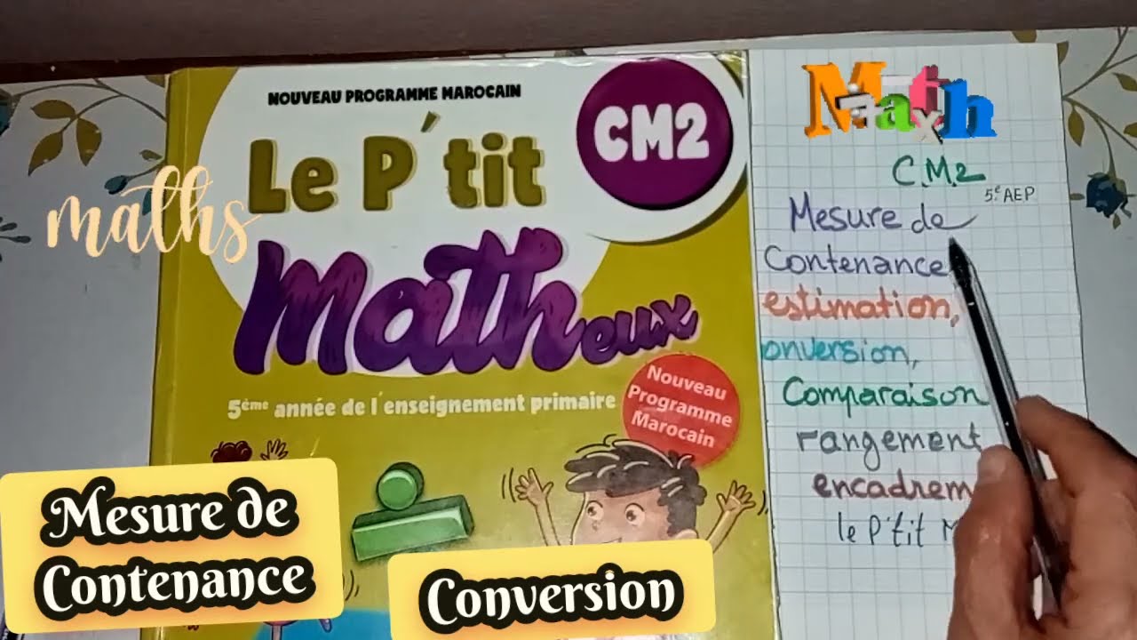 Mesure de Contenance :Conversion, Comparaison... :CM2=5e A. E. P. [Le p'tit matheux]