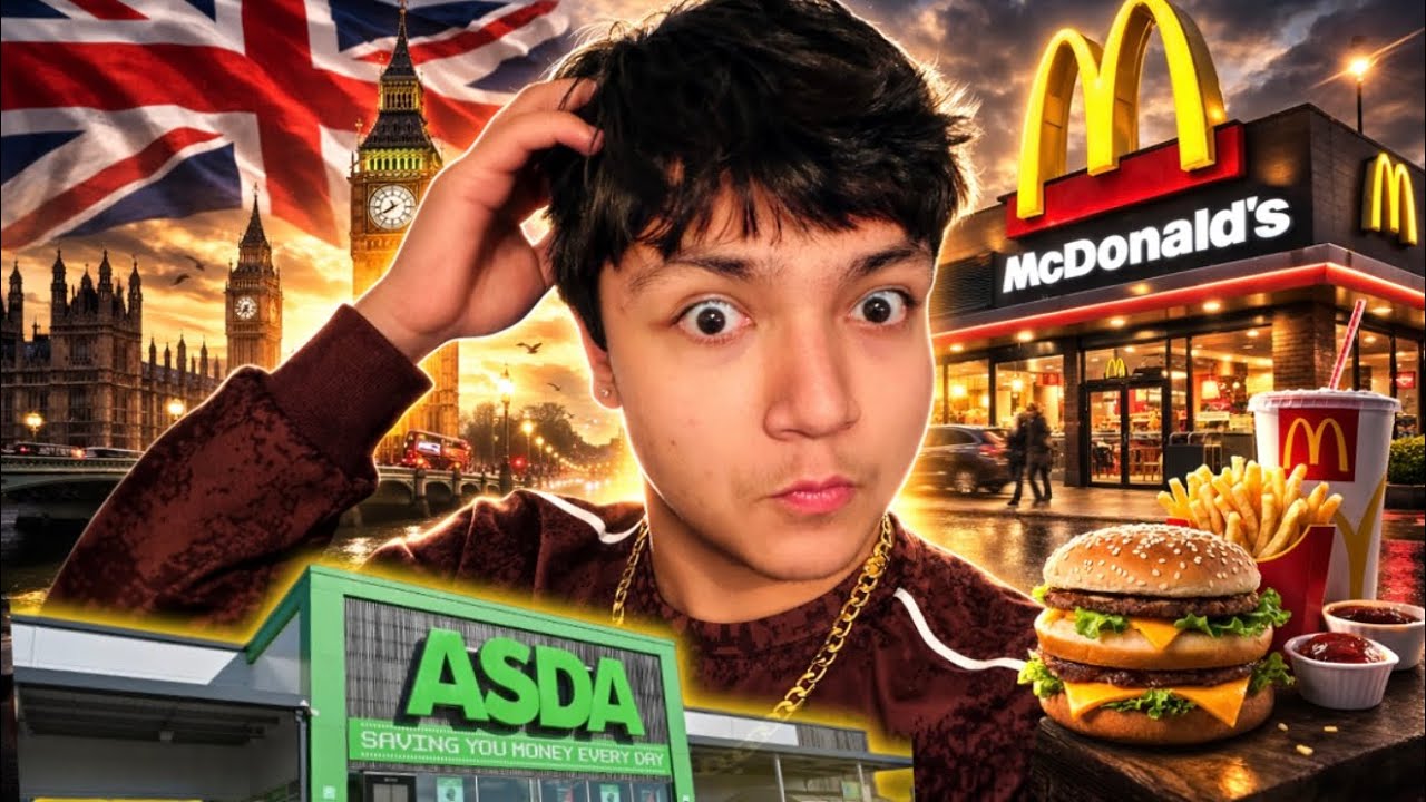 I went Asda 1 of the biggest store in the uk 🇬🇧 and tried McDonald’s in uk 🇬🇧 
