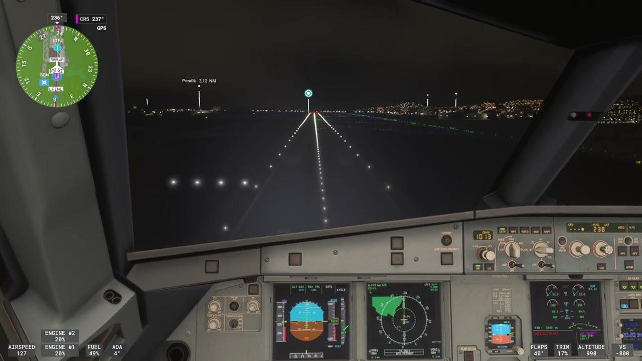 MFS SAW A320 NEO 10KTS WIND LANDING