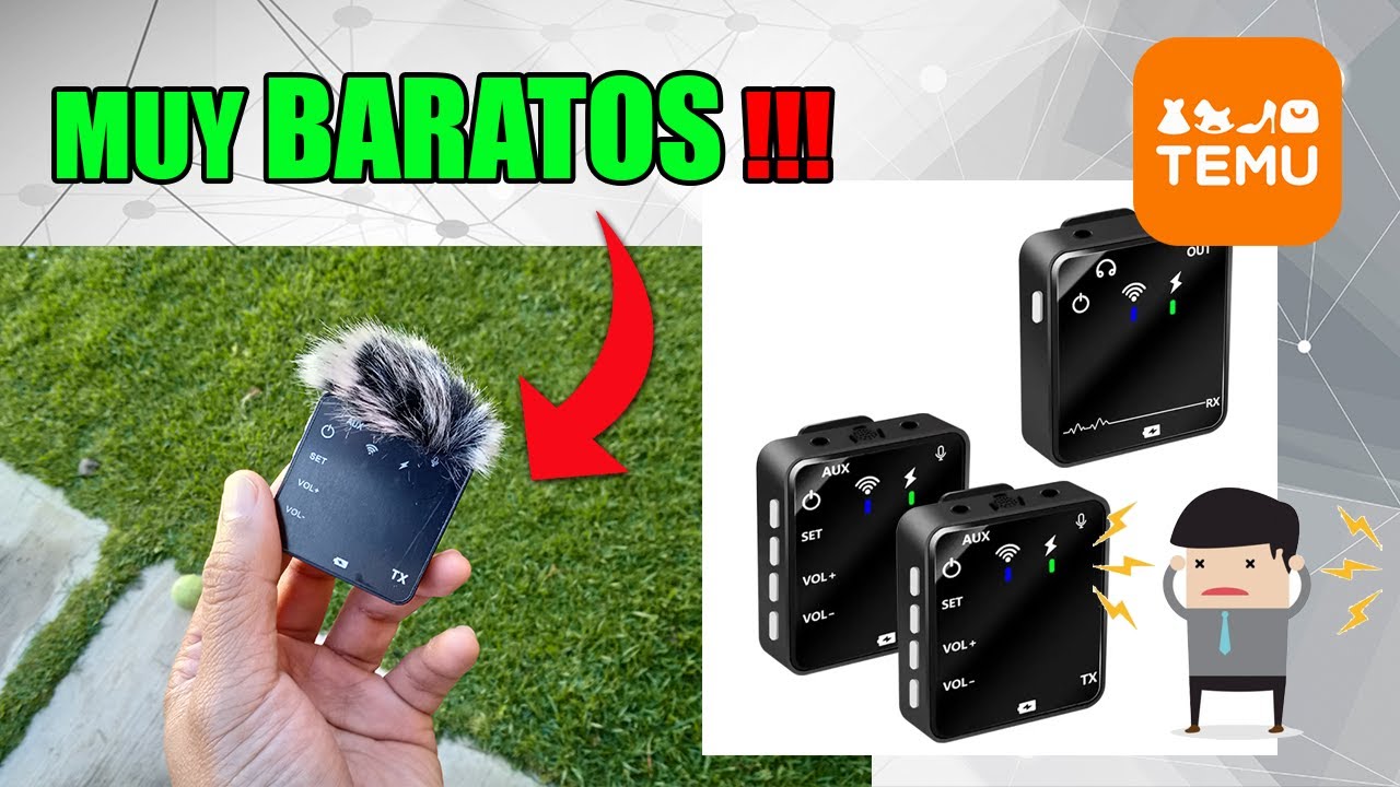 MICRÓFONOS de la app TEMU // Unboxing 📦 y Review 🈴