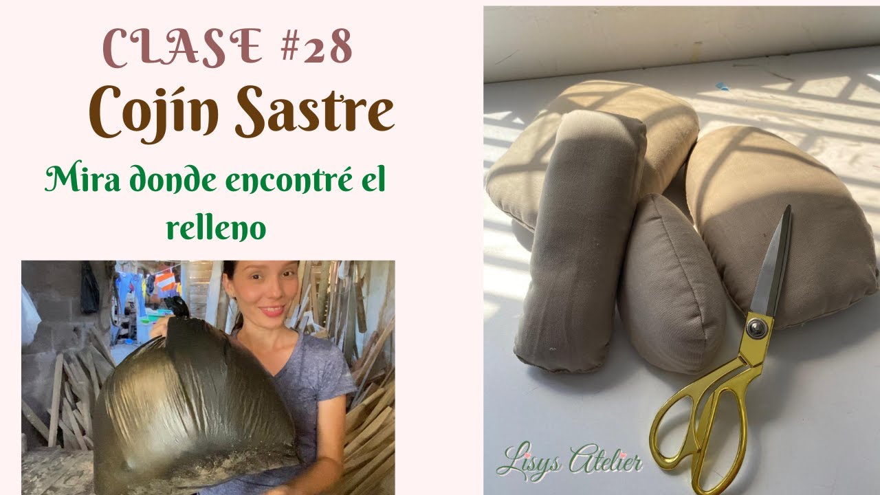 COJÍN DE SASTRE para planchar (PATRONES y CONFECCIÓN) No te sirve cualquier relleno