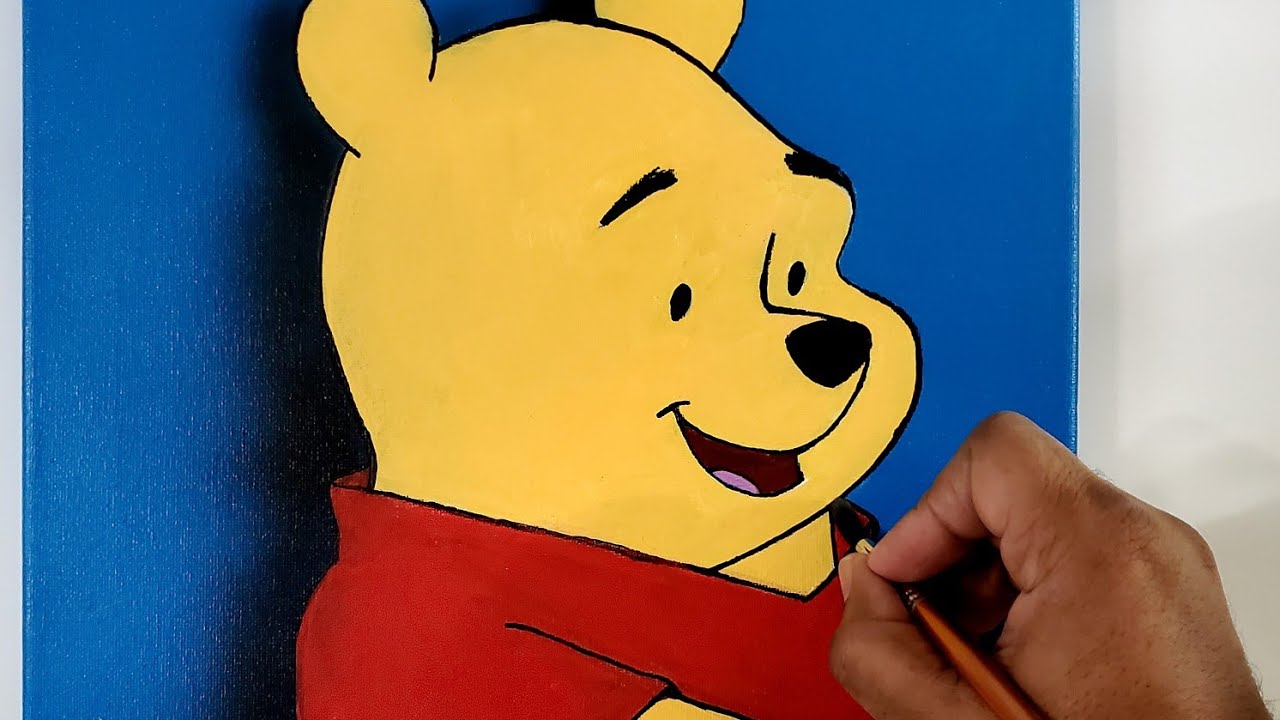 Winnie The Pooh Painting Easy