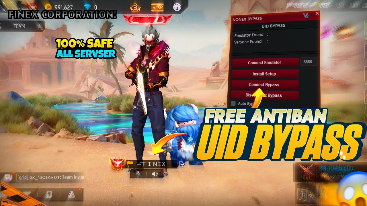 НОВЫЙ БЕСПЛАТНЫЙ ЭМУЛЯТОР UID ДЛЯ ОБХОДА OB52 💻 ДЛЯ FREE FIRE | 100% ЗАЩИТА ОТ БАНА | БЕСПЛАТНАЯ ...