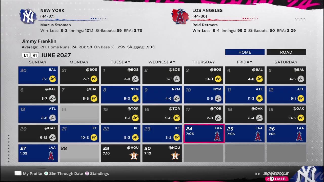 Live MLB The Show24 3B Jimmy Franklin RRTS #Yankees 20 Homeruns milestone#PS4Live