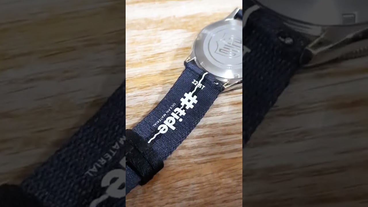 Christopher Ward #tide Watch Strap made of Recycled Ocean Plastic
