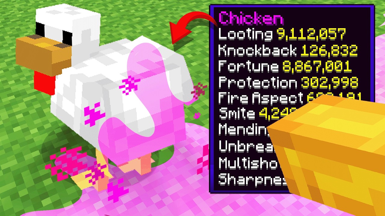 Minecraft, но всё зачаровано