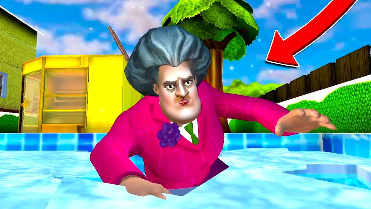 LÓD PĘKŁ POD CIĘŻAREM PANI TERESKI - SCARY TEACHER 3D