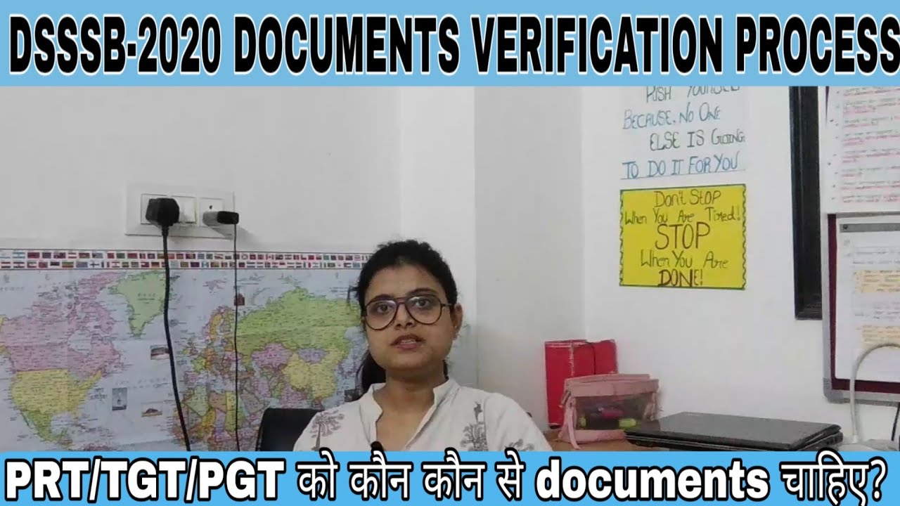 DSSSB 2020 Documents verification process || PRT/TGT/PGT documents verification process ||