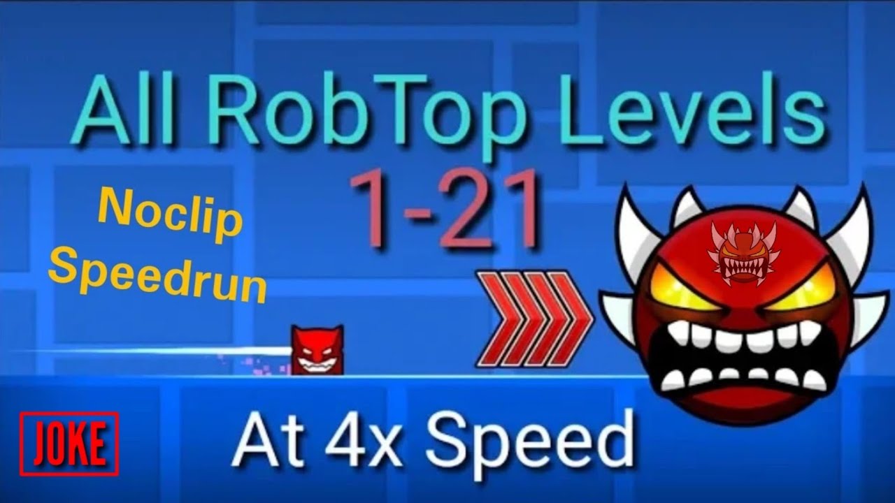 [GD] All Levels 1-21 At 4x Speed (Mobile,Noclip) [READ THE TITTLE, DESCRIPTION&THUMBNAIL PLEASE!]