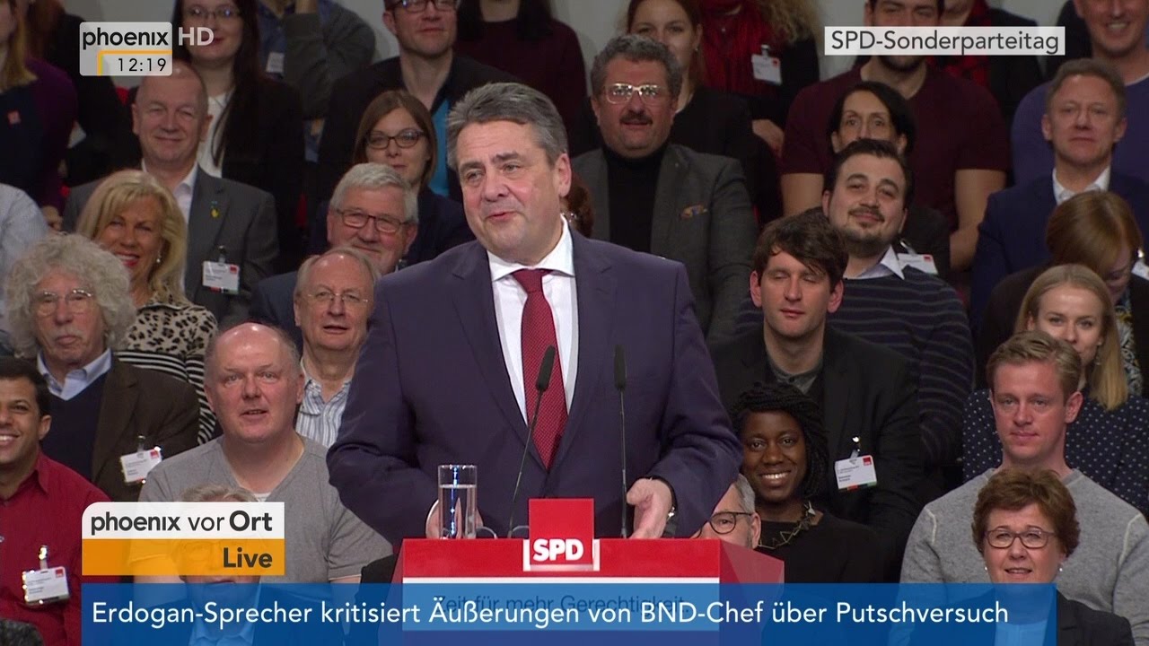 Sonderparteitag der SPD: Rede von Sigmar Gabriel am 19.03.2017