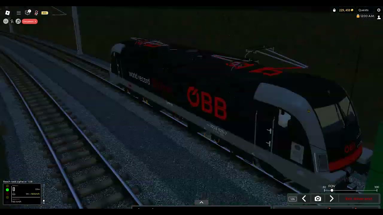 Driving Freight Train with ÖBB Class 1216 (Taurus) in Train Sim (Roblox) | Time Lapse Video - #AKM