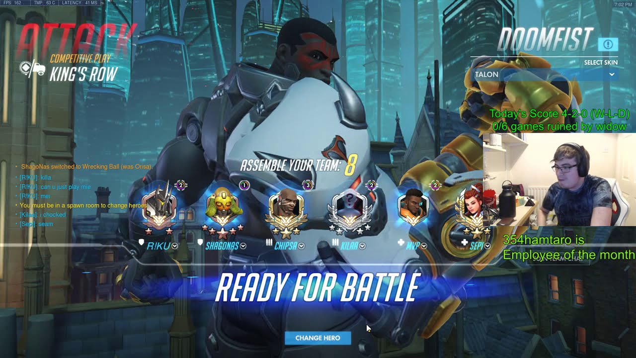 Вот как играет Думфист Чипса на уровне Overwatch League.