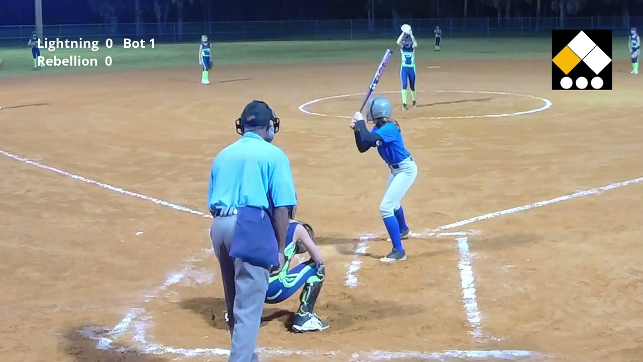 Jupiter Lightning at Royal Palm Beach Rebellion 12u Softball Scrimmage