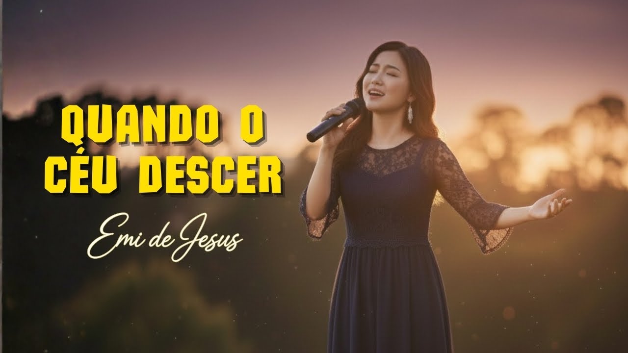 QUANDO O CÉU DESCER \ EMI DE JESUS \ Letra Oficial Música Gospel  Música Evangélica 🎶