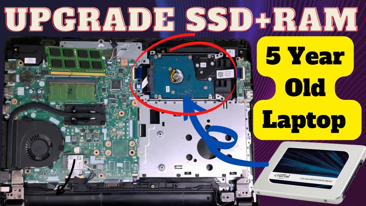 Upgrade Old Laptop: How to Install SSD RAM to Improve Performance