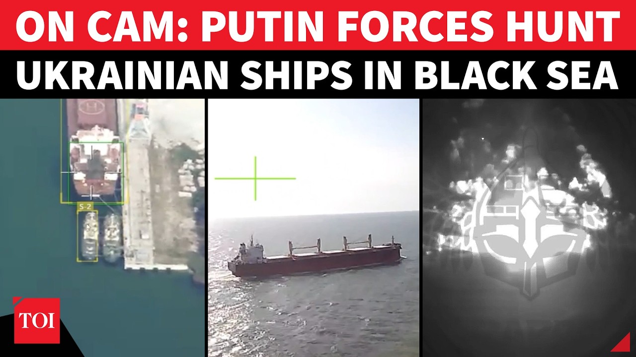 Black Sea In Flames; Russia's AI-Powered Drones Wreak Havoc On Ukrainian Ports, Cargo Ships