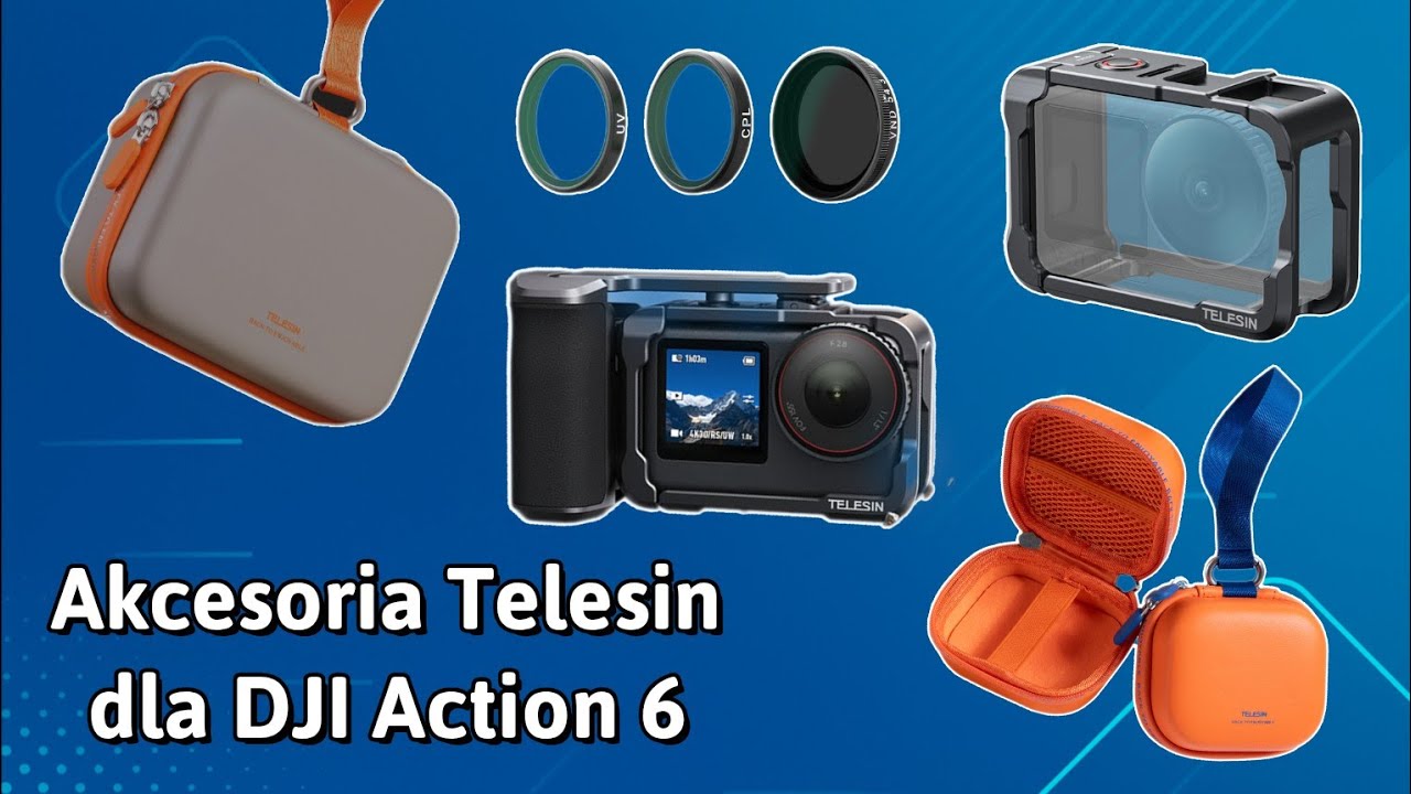 Recenzja akcesori&oacute;w firmy Telesin do kamery DJI Action 6.