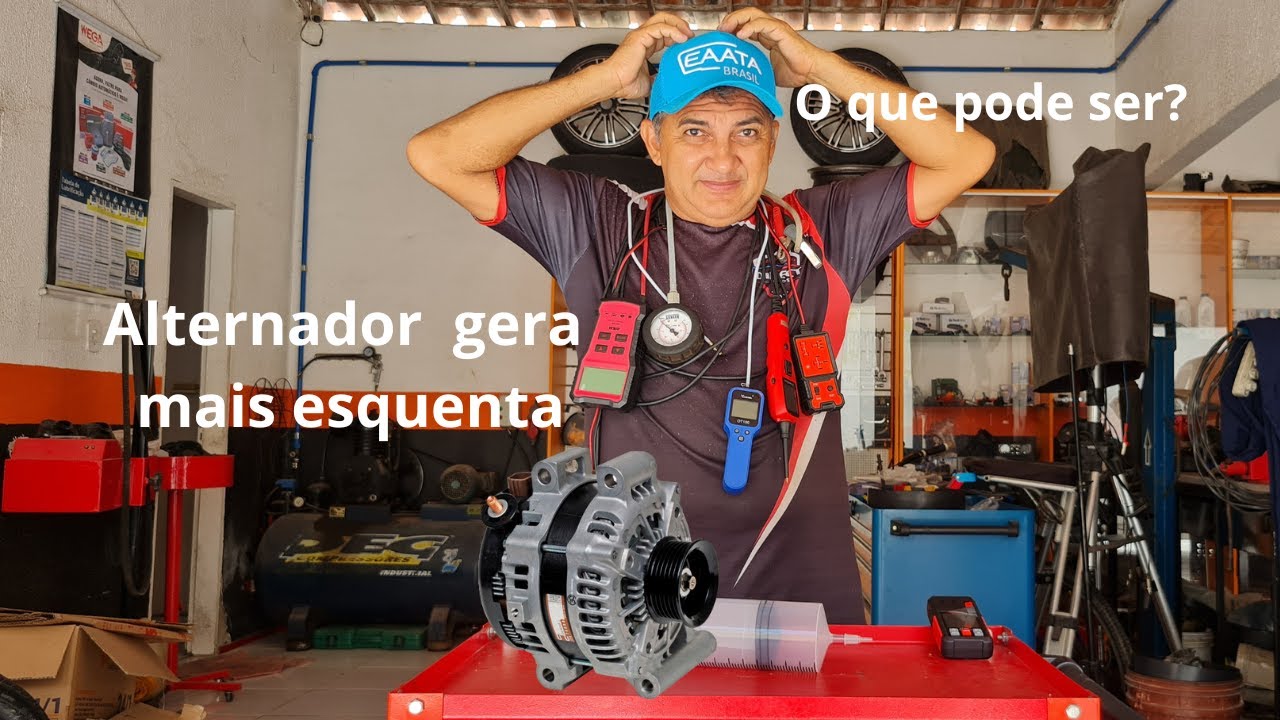 Atenção! Alternador aquecendo será defeito na bateria  teste de bateria CCA e Resistência interna.