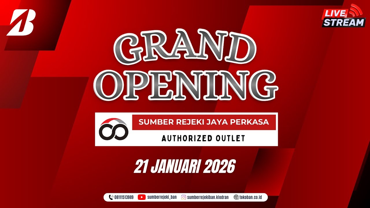GRAND OPENING TOMO BRIDGESTONE SUMBER REJEKI JAYA PERKASA KLODRAN