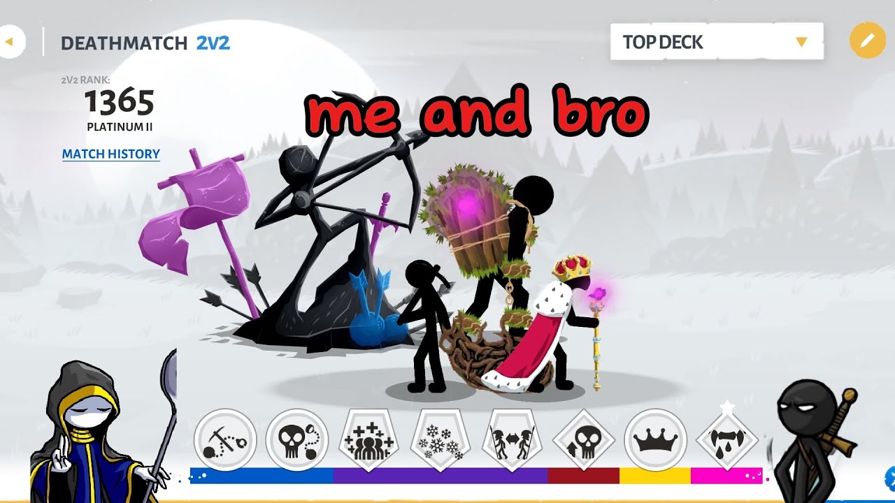Me and my bro play stick war 3 :), 2v2 death match