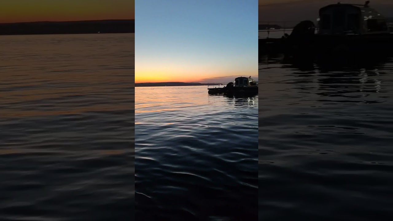 Красота вечерней Самары с воды