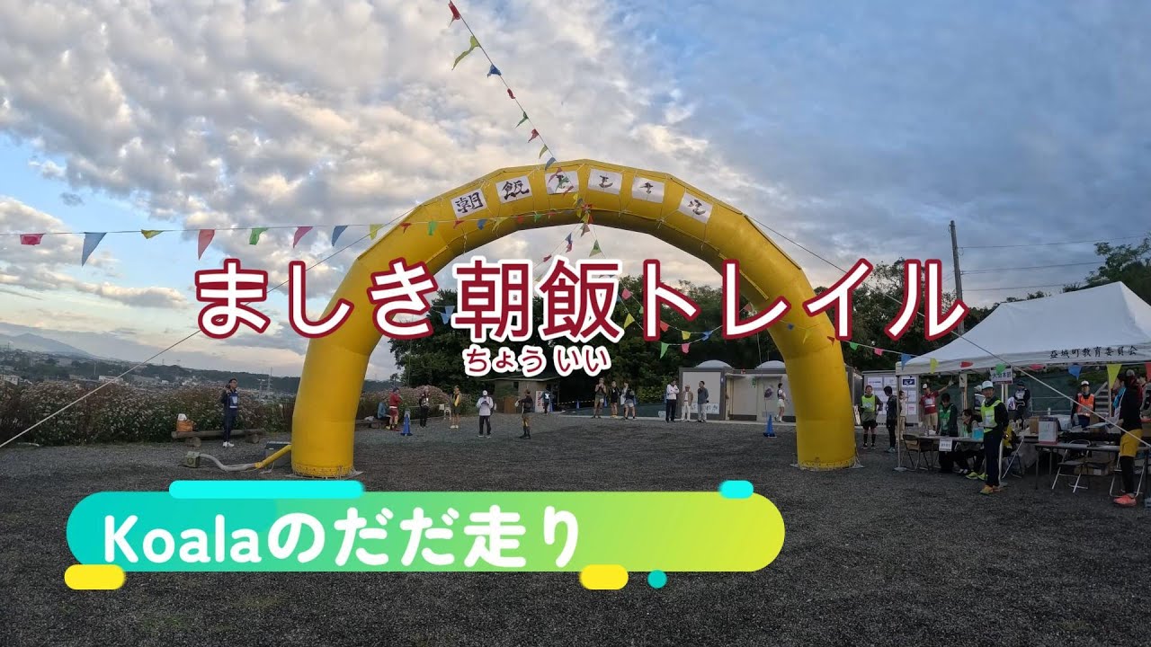 朝来山そして飯田山を駆け抜けろ♫♩【ましき朝飯(ちょういい)トレイル】をだだ走り