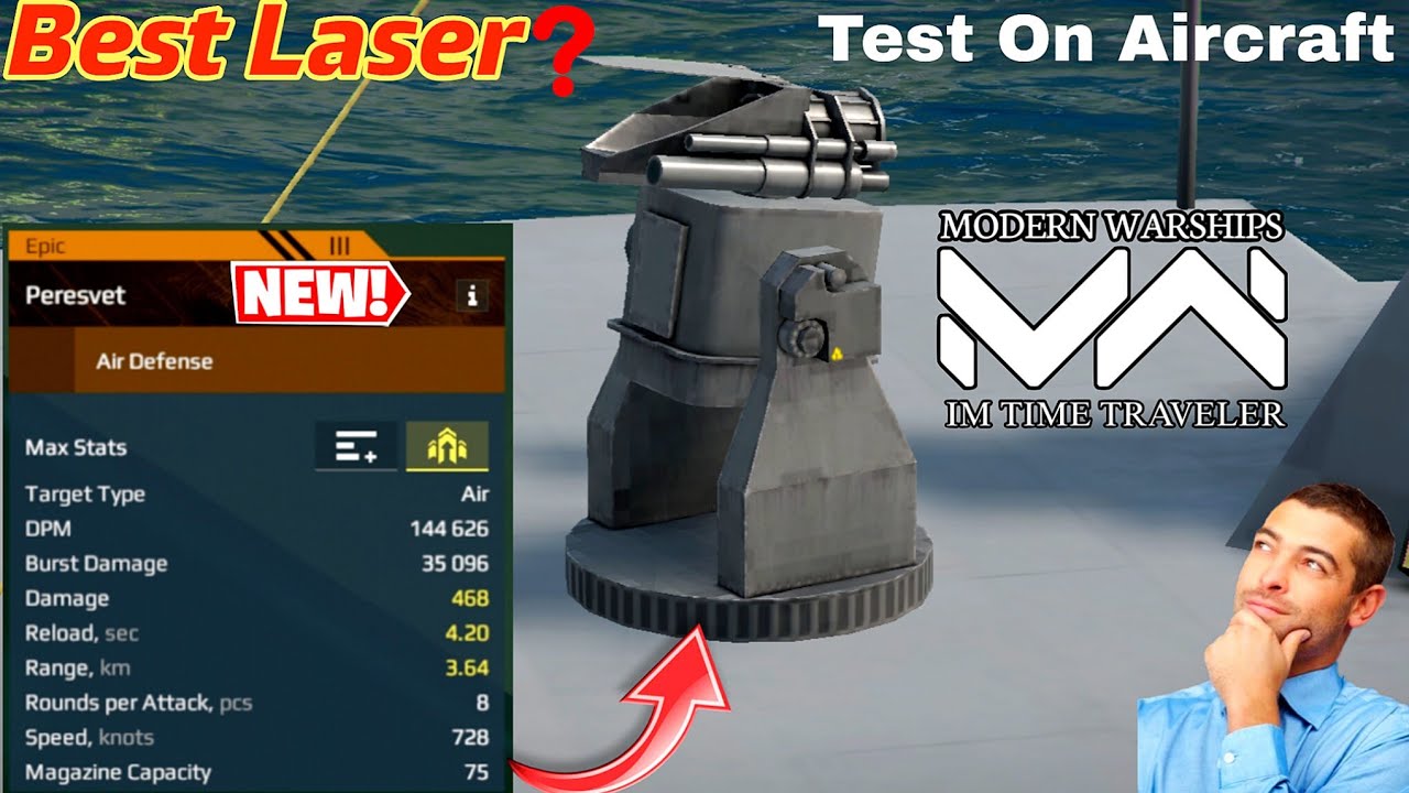 Modern Warships Peresvet - New VIP Pass Laser Air defense Test & Review