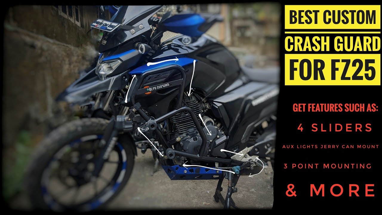 Best Crash Guards for FZ25 (all years) | Best custom Leg Guards | Feature packed & Value for Money