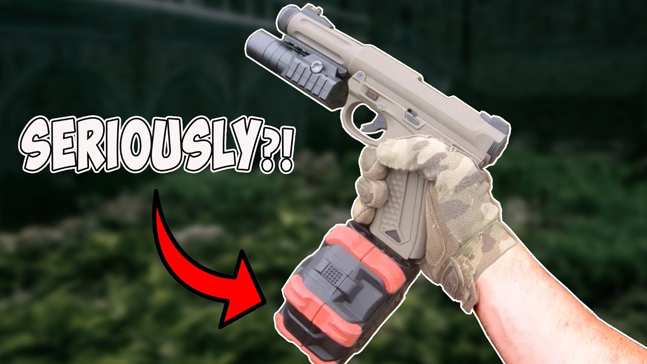 How Long Before They Ban This FULL AUTO Pistol With DRUM MAG? (AAP-01)