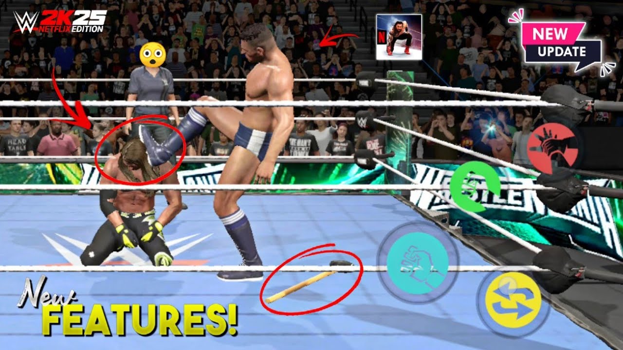 WWE 2K25 NETFLIX EDITION NEW UPDATE! 🔥 | AJ STYLES VS GUNTHER