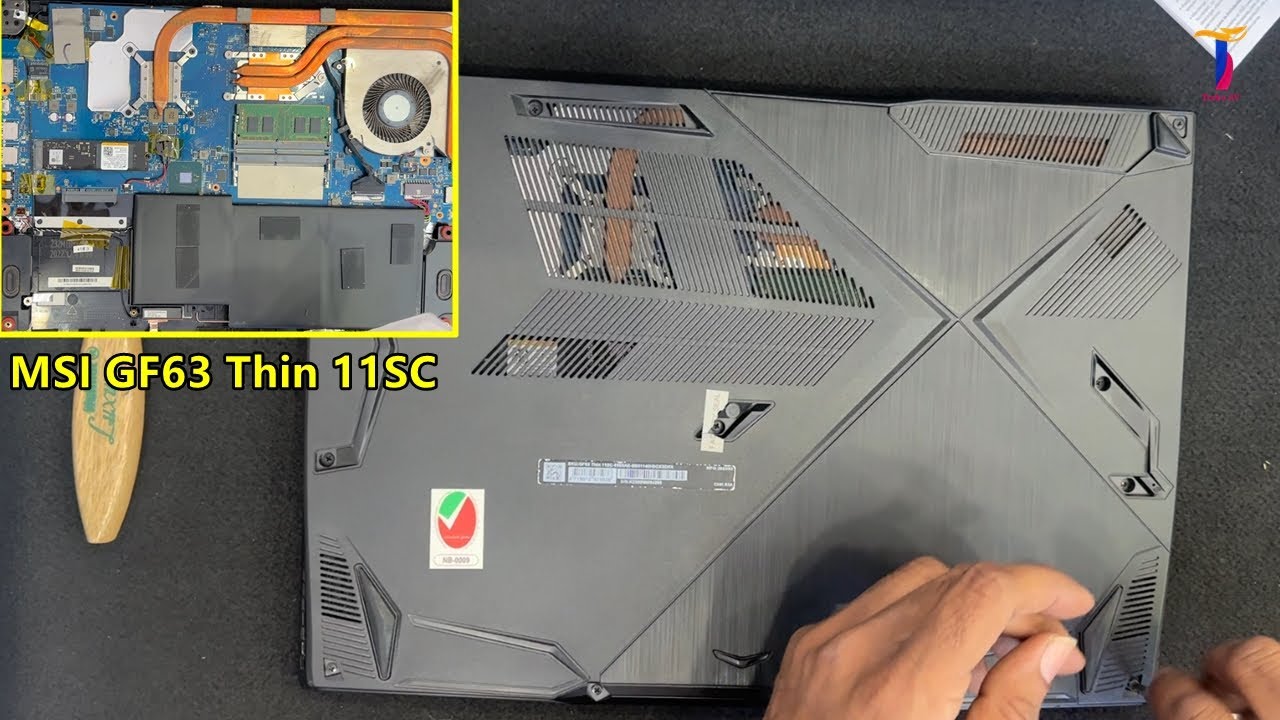 How to Open MSI GF63 Thin 11SC and Upgrade Options | Ram | SSD