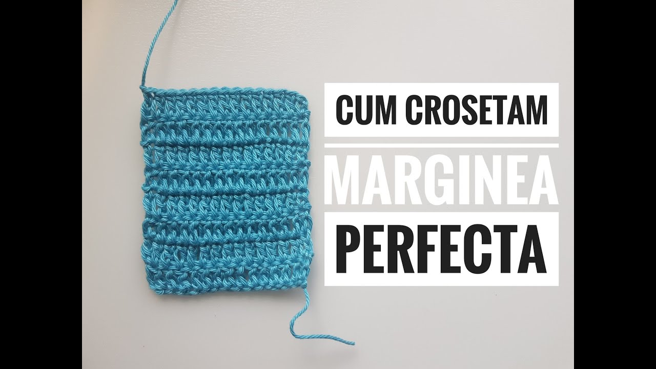 Crosetam marginea perfecta cand lucram cu picioruse duble