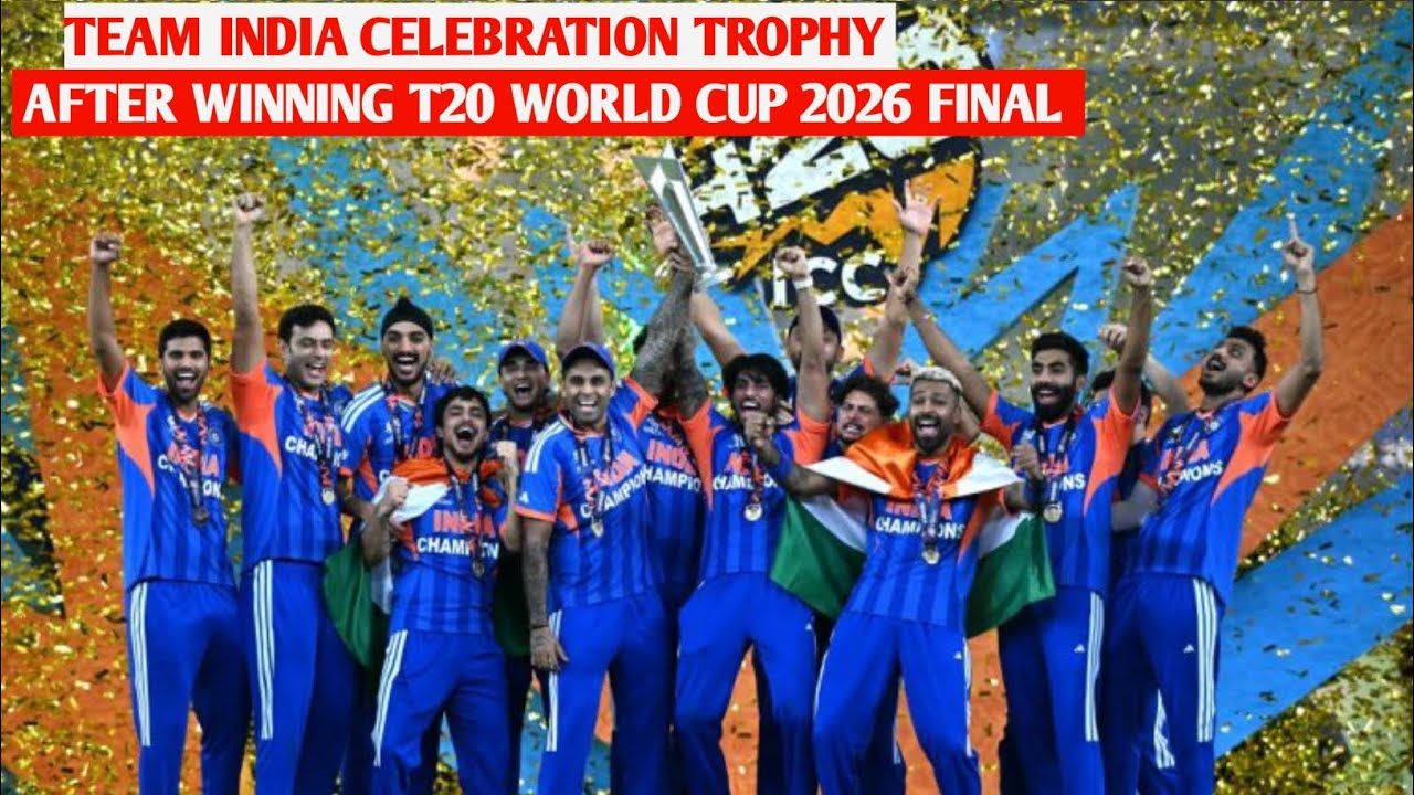 Team India Trophy Ceremony OF T20 World Cup 2026 | India Celebration After Winning T20 WC Trophy 