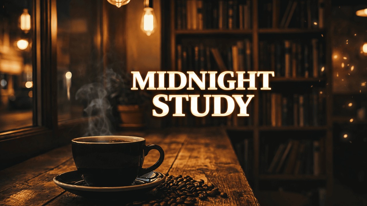 Midnight Cafe Study Session | Smooth Jazz R&B for Focus