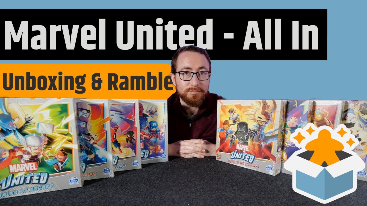 Marvel United Kickstarter All In - Unboxing & Rambling