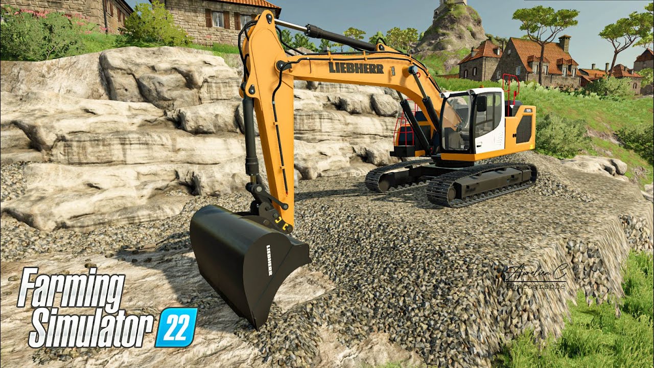 [FS22TP] Chargement de cailloux avec une pelle Liebherr!