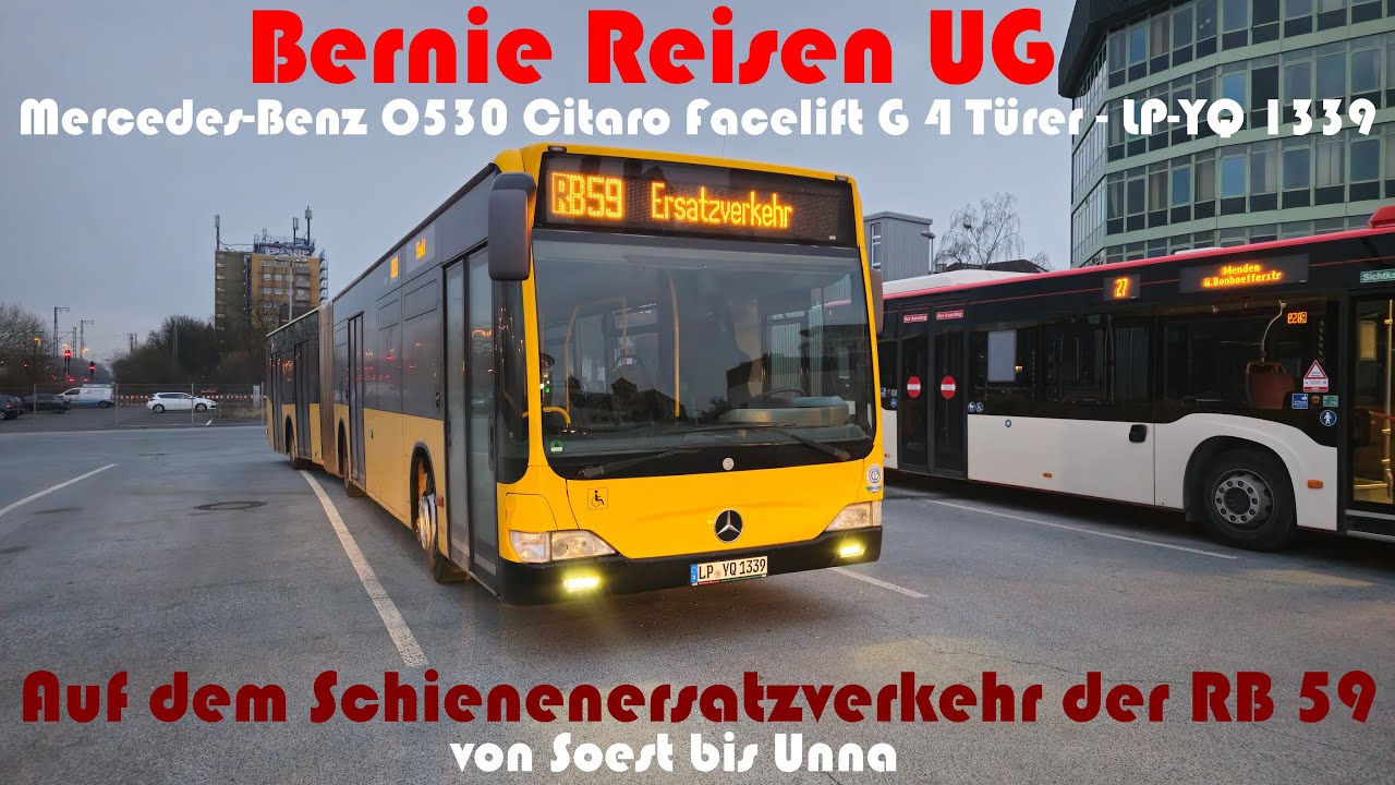 [Sound] Bernie Reisen UG-Wagen 1339 [Mercedes-Benz O530 Citaro Facelift G 4 Türer] [2009] ZF Ecolife