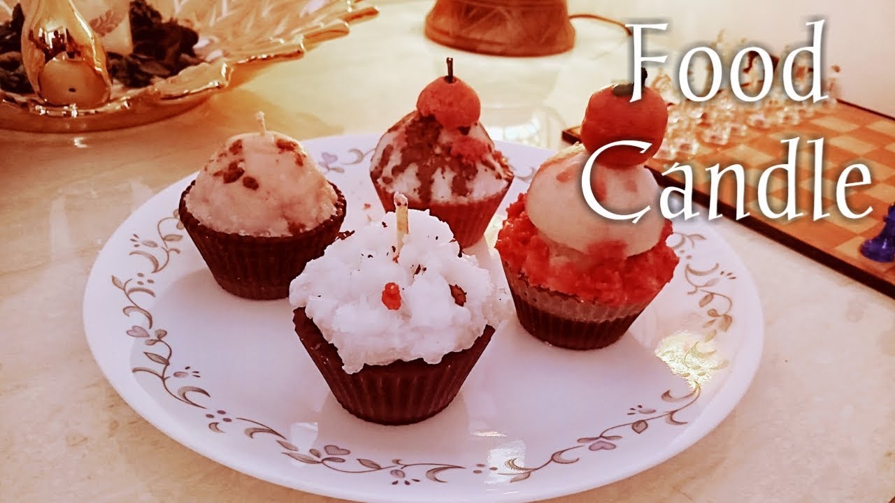 Food Candle | Cup Cake Candle | DIY Candle | Cup Cake Ice cream Candle