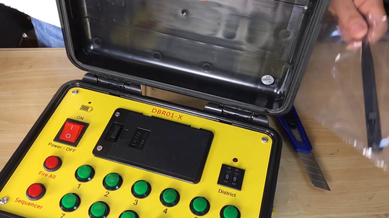 HAPPINESS DBR01-X4 fireworks firing system Unboxing video.