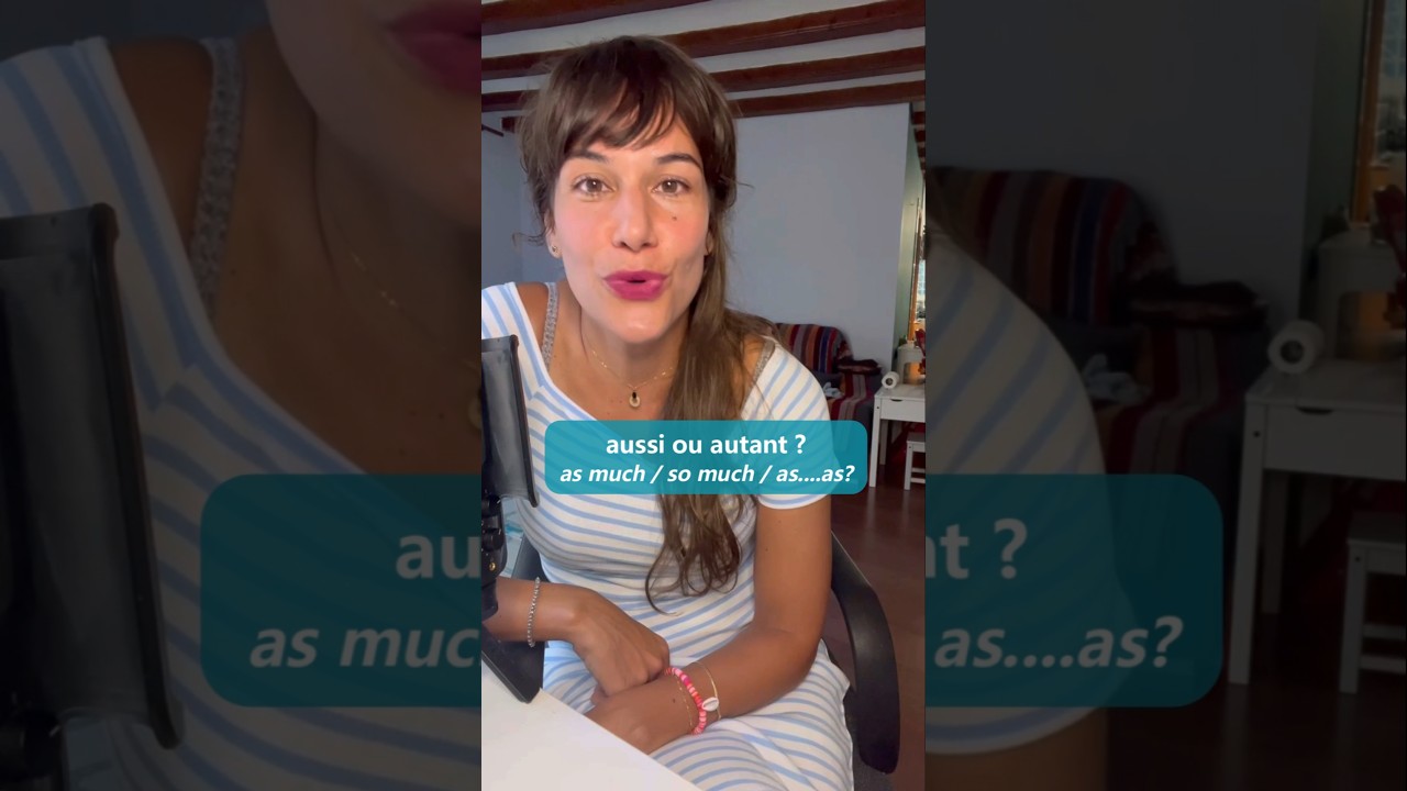 aussi ou autant ?! #frenchlesson #learnfrench