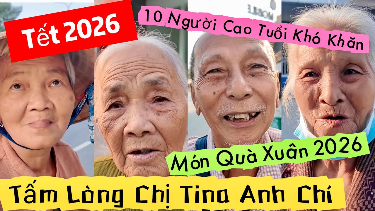 Tết 2026 Tấm Lòng Nhà Hảo Tâm Mỹ Xa Quê Hương Tặng Quà 10 Người Cao Tuổi Khó Khăn | Khương Nhựt Minh