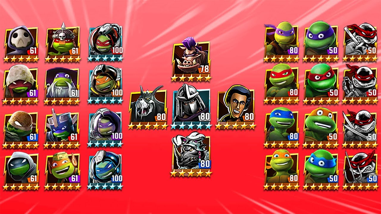 TMNT Legends Shredder Classic, Xever, Bebop, Roacksteady Bunny, Rahzar