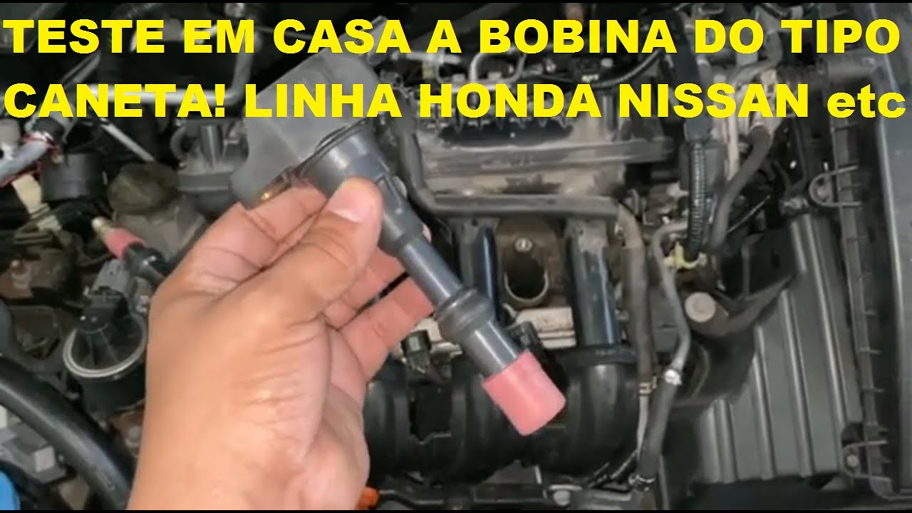 COMO TESTAR EM CASA, A BOBINA DE IGNIÇÃO DO TIPO CANETA HONDA FIT CITY CIVIC HRV GASOLINA OU FLEX?