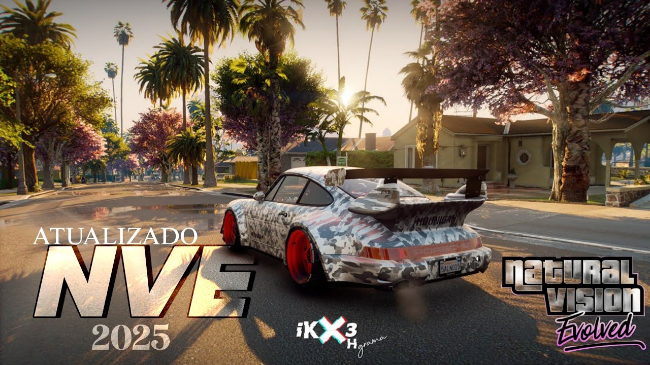 ESSE É O MELHOR MOD GRÁTIS PRA GTA V DO MOMENTO | TUTORIAL NATURAL VISION EVOLVED 2025 ATUALIAZADO