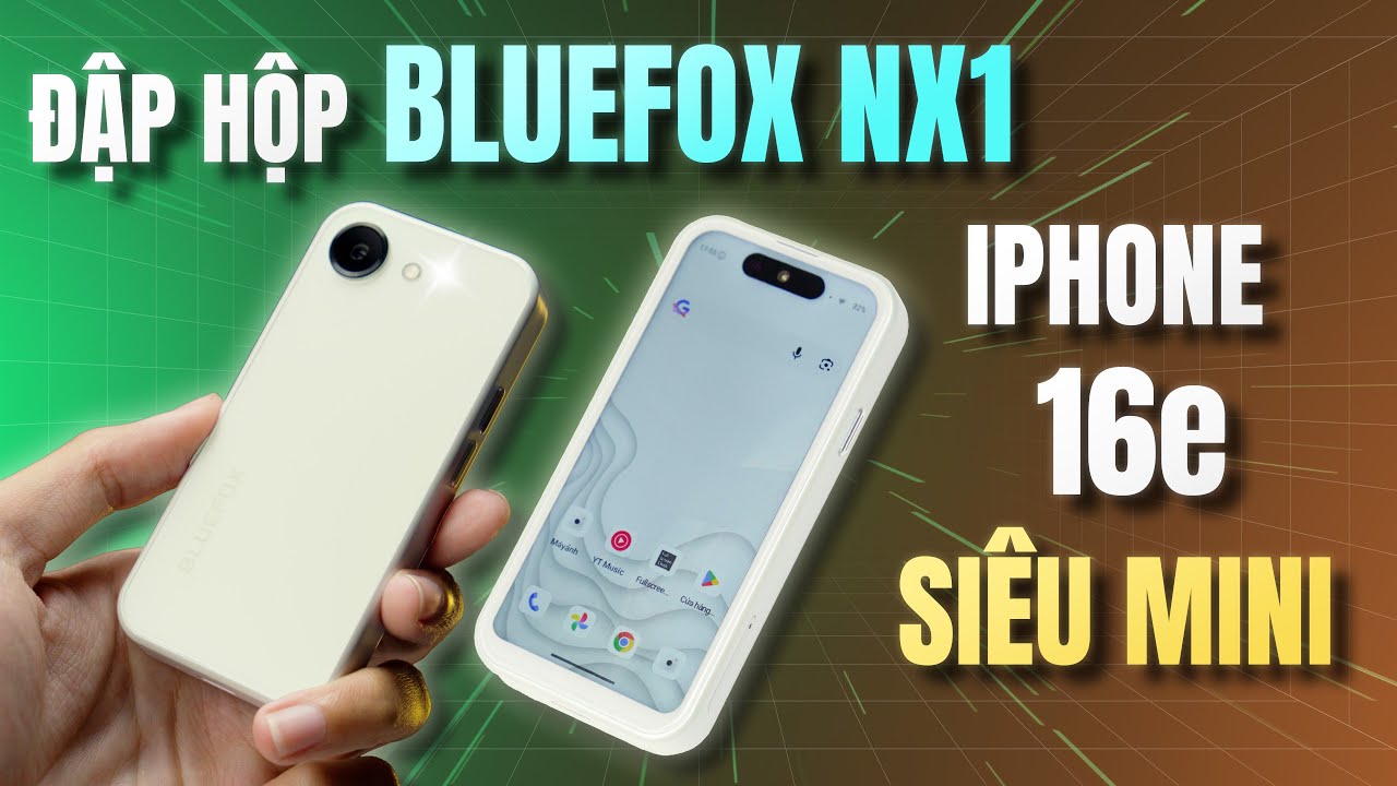 Đập Hộp Bluefox NX1 Siêu Mini - iPhone 16e, Màn 4inch Dynamic Island, Dùng Rất Hay!