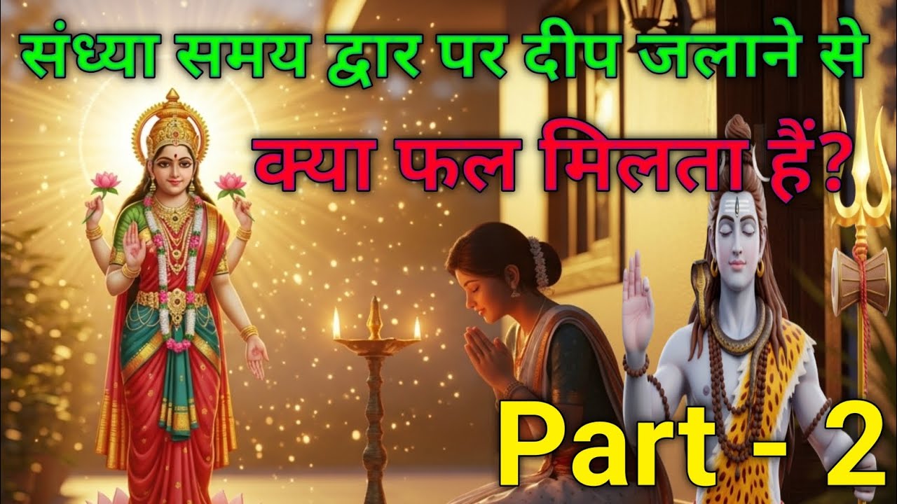 संध्या समय  द्वार पर दीप जलाने से क्या फल मिलता हैं?भगवान शिव–माता पार्वती संवाद।